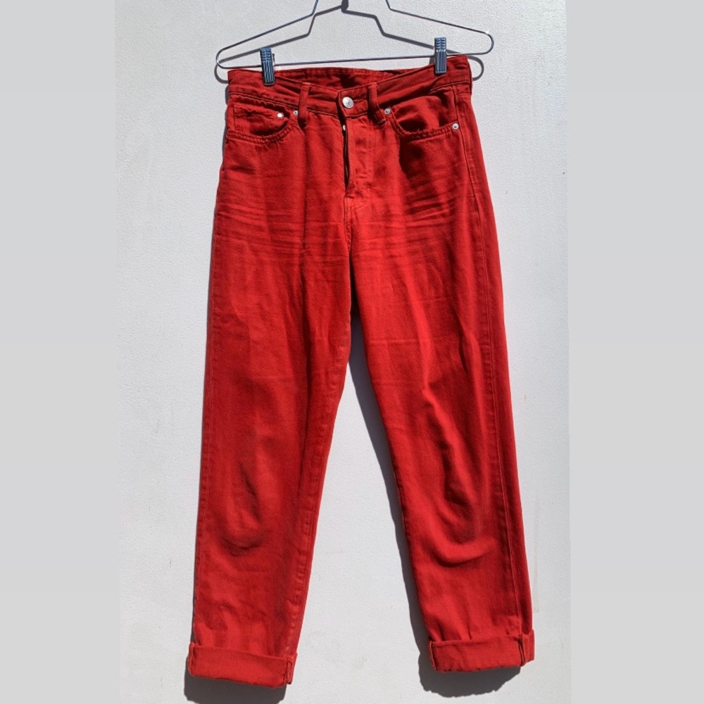 Vintage Fit, Red Jeans